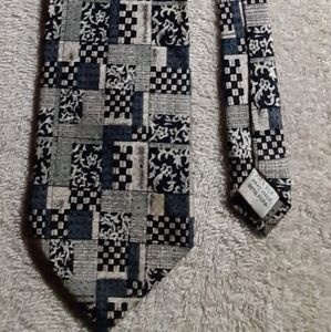Vintage, hand made, mens, silk tie